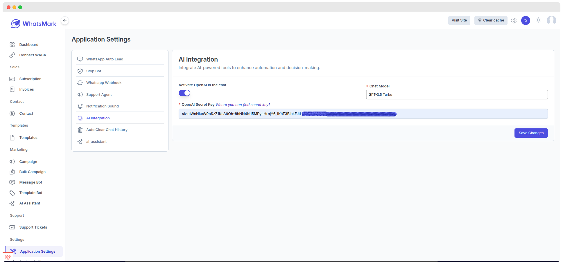 AI Configuration Settings