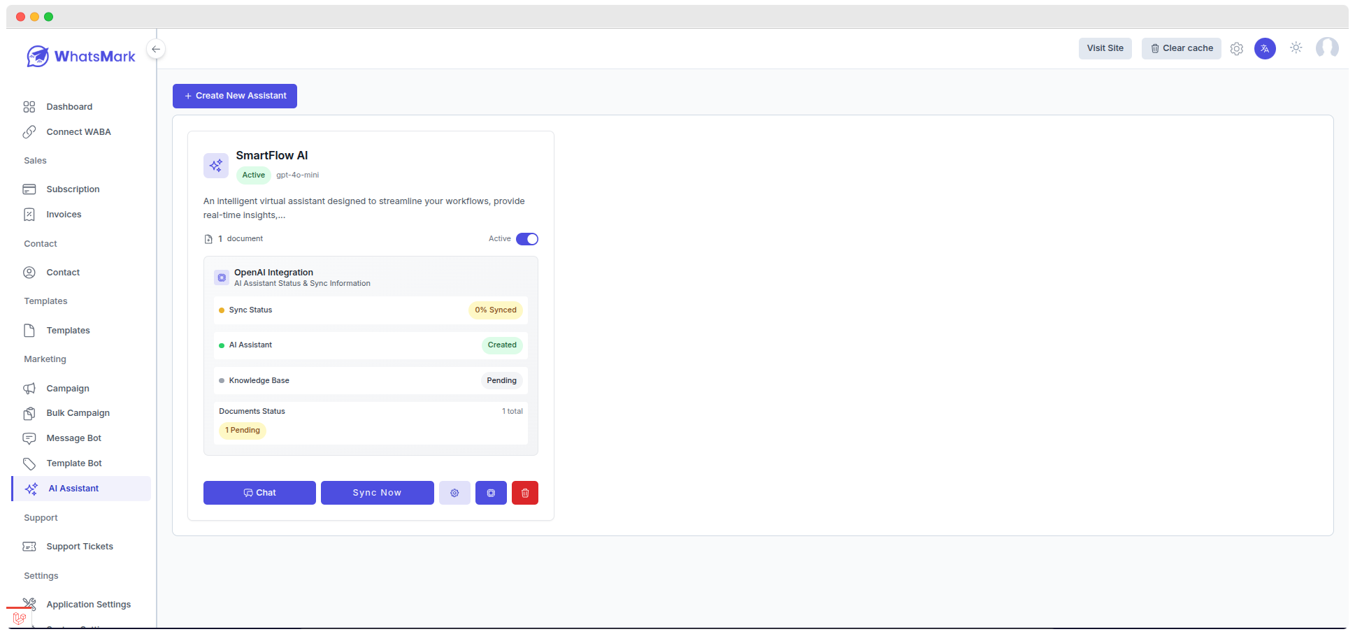 Keyword Trigger Setup